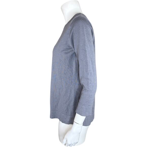 Attitudes by Renee Printed Statement Sweater Heart Flutters Medium Gray - Picture 5 of 13